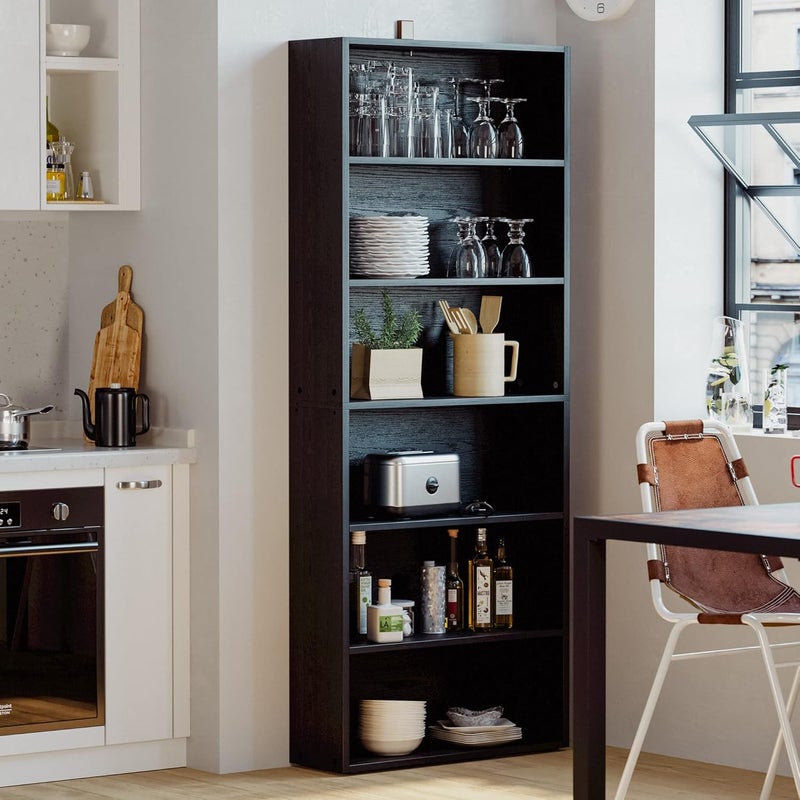 IRONCK Bookshelves and Bookcases Floor Standing 6 Tiers Display Storage Shelves 70 in Tall Bookcase Home Decor Furniture for Home Office, Living Room, Bed Room - Image 3
